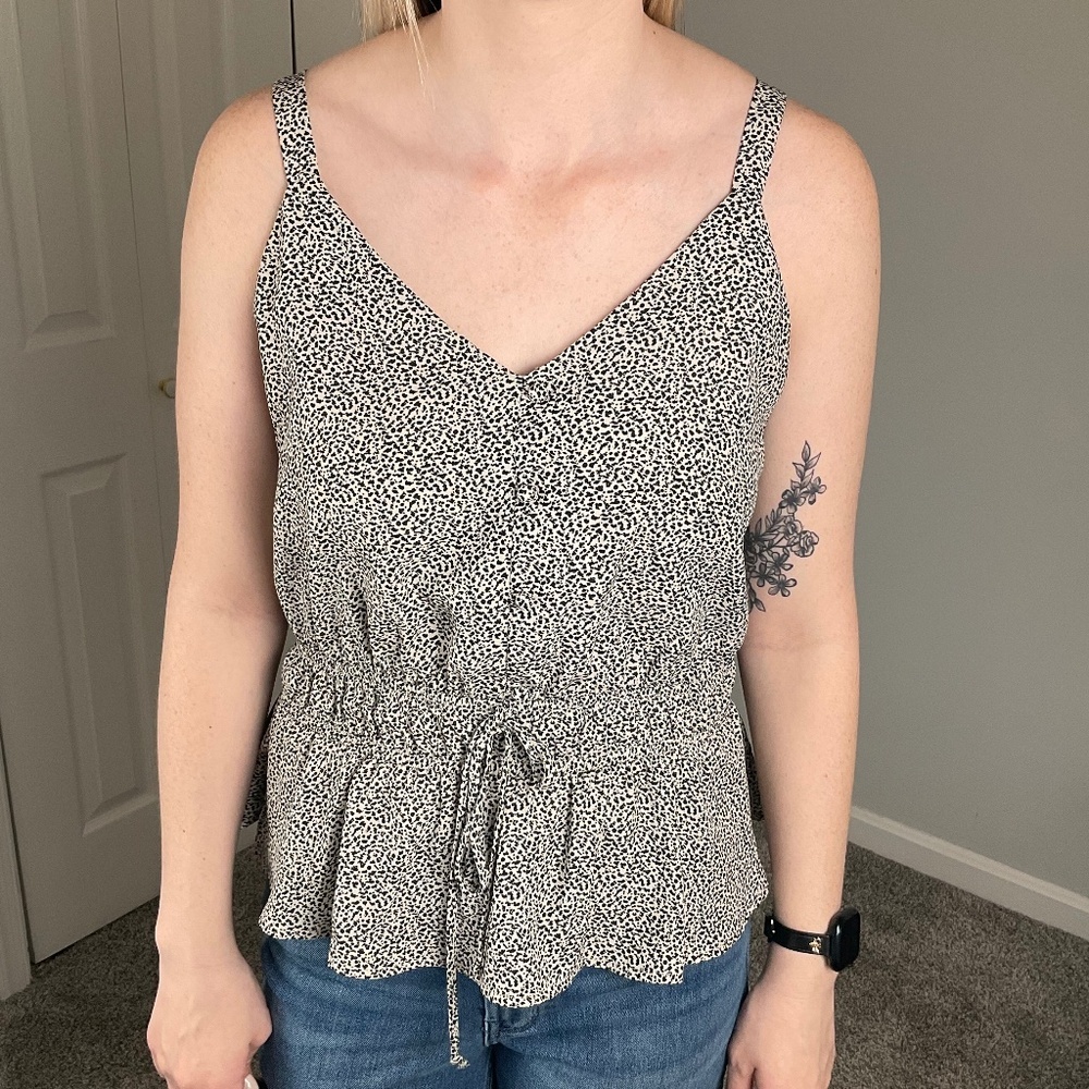 Ditsy Print Tank Top